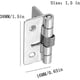 thumbnail image 4 of 4 bisagras de resorte de apertura con cierre automático, bisagras de puerta de resorte de acero inoxidable 304, (3,8 cm) Wuqx, 4 of 4