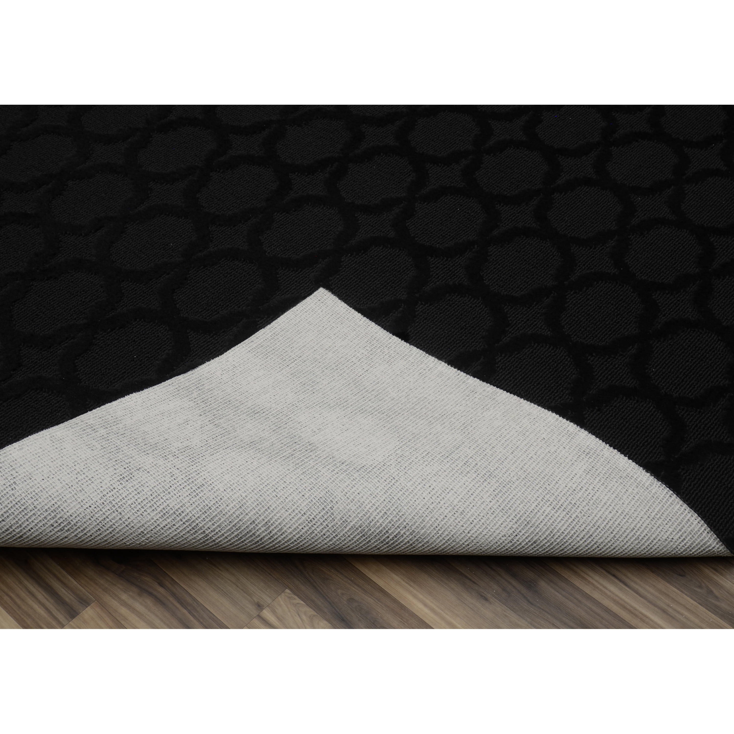 Garland Rug Sparta Black Indoor Area Rug, 5' x 7'