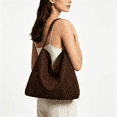 thumbnail image 5 of Tanyzvel Women's Faux Suede Hobo Bag, Large Capacity Casual Shoulder Purse Daily Use, 5 of 5