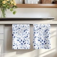 thumbnail image 7 of Navy Blue Eucalyptus Kitchen Towels Set of 3, Spring Summer Botanical Leaves Absorbent Dish Towels for Kitchen, Microfiber Hand Towel, Quick Drying Tea Towel for Cleaning Decorative Dishcloths, 7 of 7