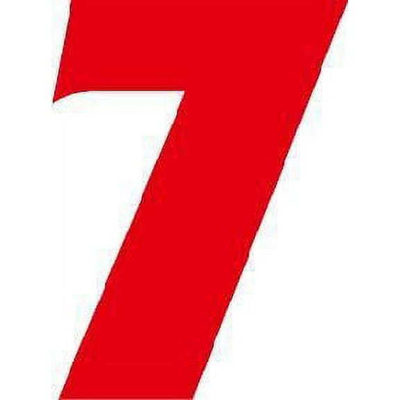 Classic Colorful Rating Number 7 Stock Illustration Cartoon Character Wall Art Sticker Vinyl Decals Girls Boys Children Kids Room House Wall Decor Removable Sticker Peel and Stick (30x15 inch)