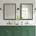 thumbnail image 5 of Head West Oil-Rubbed Dark Bronze Stainless Steel Frame Vanity Mirror - Elegant Rectangle Bathroom Mirror with Z-Bar Brackets for Easy and Sturdy Vertical & Horizontal Mounting - 30" x 40", 5 of 9