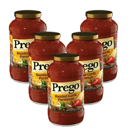 (5 Pack) Prego Roasted Garlic Parmesan Italian Sauce, 24