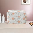 thumbnail image 5 of Ofertas Únicas 1 Pc Bolsa de Maquillaje Portátil Impresa Naranja Rosa de Poliéster, 5 of 5