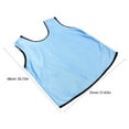 thumbnail image 6 of PAMINGONO 2Pcs Blue Polyester Sport Vest Breathable Soccer Basketball Training Pinnies for Team Practice, 6 of 7