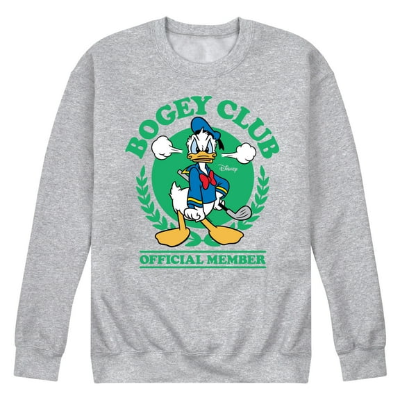 Disney - Donald Duck Bogey Club - Men's Crew Neck Fleece Pullover