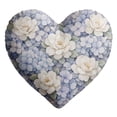 thumbnail image 1 of SLYNSHome Flower Printed Heart Pillows Love Heart Shaped Pillow Faux Rabbit Throw Pillows Home Decoration, 1 of 9