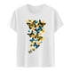 thumbnail image 3 of Gibobby Camisetas de verano para mujer Camiseta verano para mujer, camiseta informal manga corta con gráfico(Blanco,G), 3 of 4