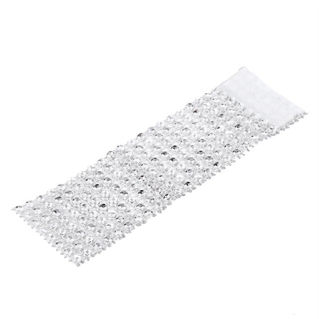 Servilletero para silla, 50 piezas, 8 filas, servilletero para silla, anillo de servilleta envolvente de malla de diamante, estética elegante