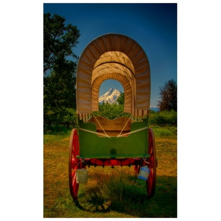 - Kate's Covered Wagon, Oregon Trail Travel Art Print Poster by Nicholas Bielemeier (12