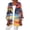 Yellow, variant on WTOBBY Women's Printed Lightweight Mid-Length Cardigan Jacket, Casual Fashion Cover-Up with Hawaiian AI Design, Long Sleeve Open Front Coat for Beach or Summer,Blue L