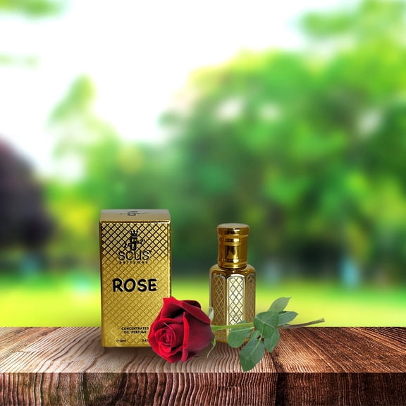 Rose 12 ML Concentrated Fragrance (0.41 fl. oz.) - by SCUS Perfumes - Bath & Shower