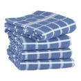 thumbnail image 2 of DII Stonewash Blue Solid Windowpane CottonTerry Dishtowel 4 Piece 16x26, 2 of 3