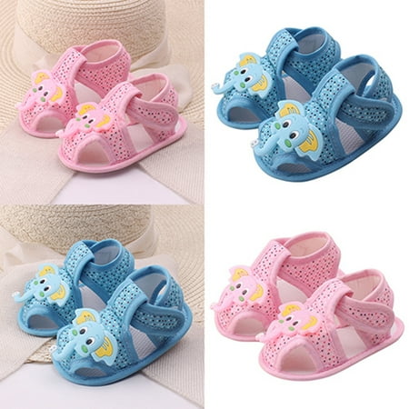 

YIFU Baby Girl Boy Summer Cartoon Elephant Pattern Soft Sole Shoes Toddler Sandals