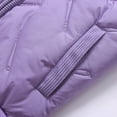 thumbnail image 5 of Gubotare Winter Jackets for Girls Kids Down Jacket Winter Warm Hooded Zipper Packable Windproof Down Coat Size 9-10 (Purple,9-10 Years), 5 of 9