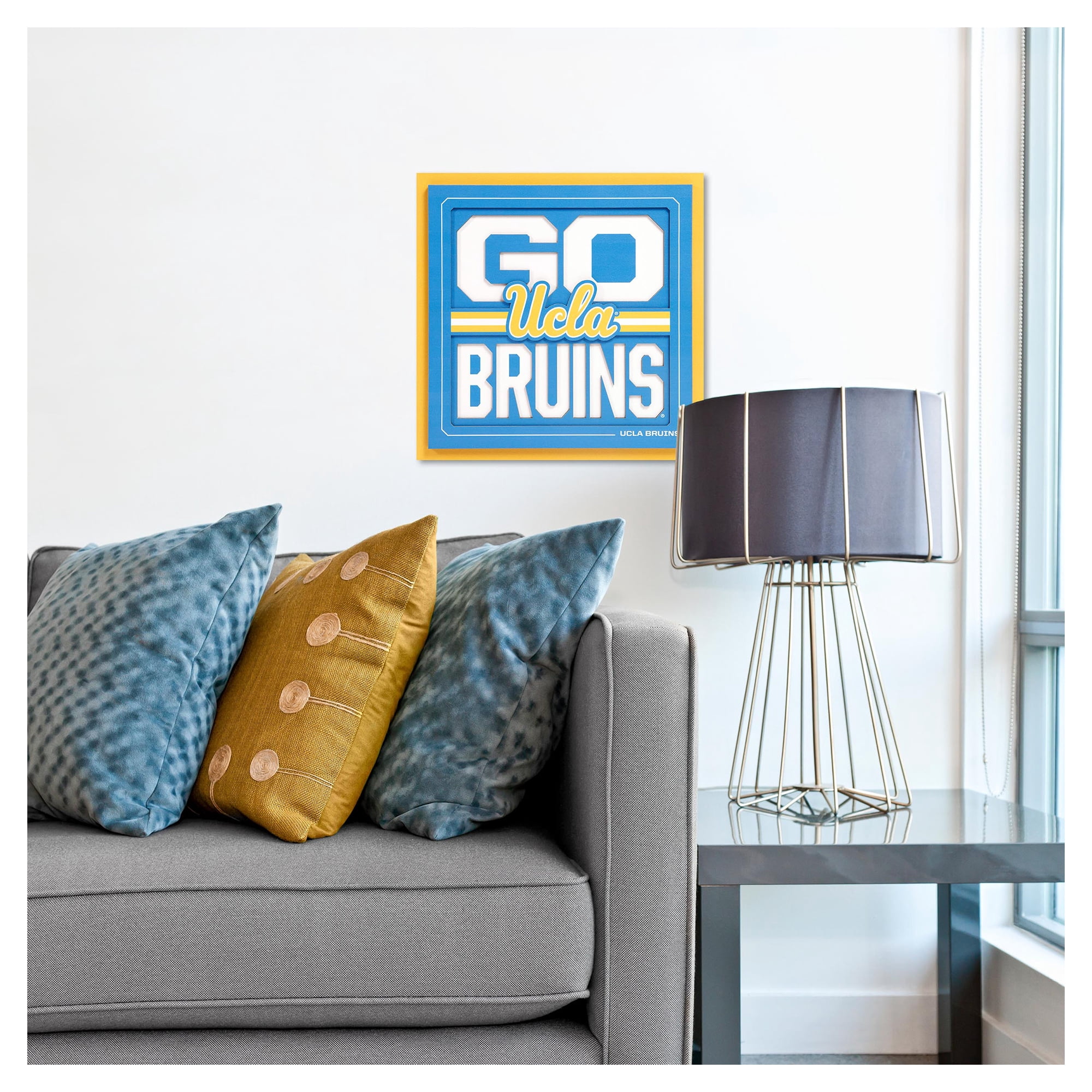 IDNA UCLA Bruins 12" x 12" Slogan Series 3D Wall Art