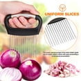 thumbnail image 3 of unbranded 3Ud Guía Para Rebanar Cebolla Y Verduras Con Función De Tiernizador En Acero, 3 of 6