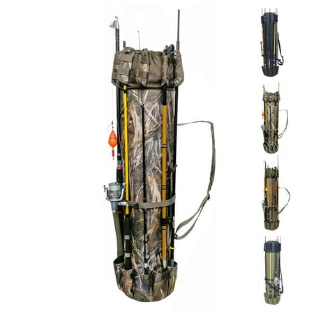 Fishing Pole BagLarge-Capacity Multi-rod Storage Pouch Fishing Tackle Organizer Carrying Bag