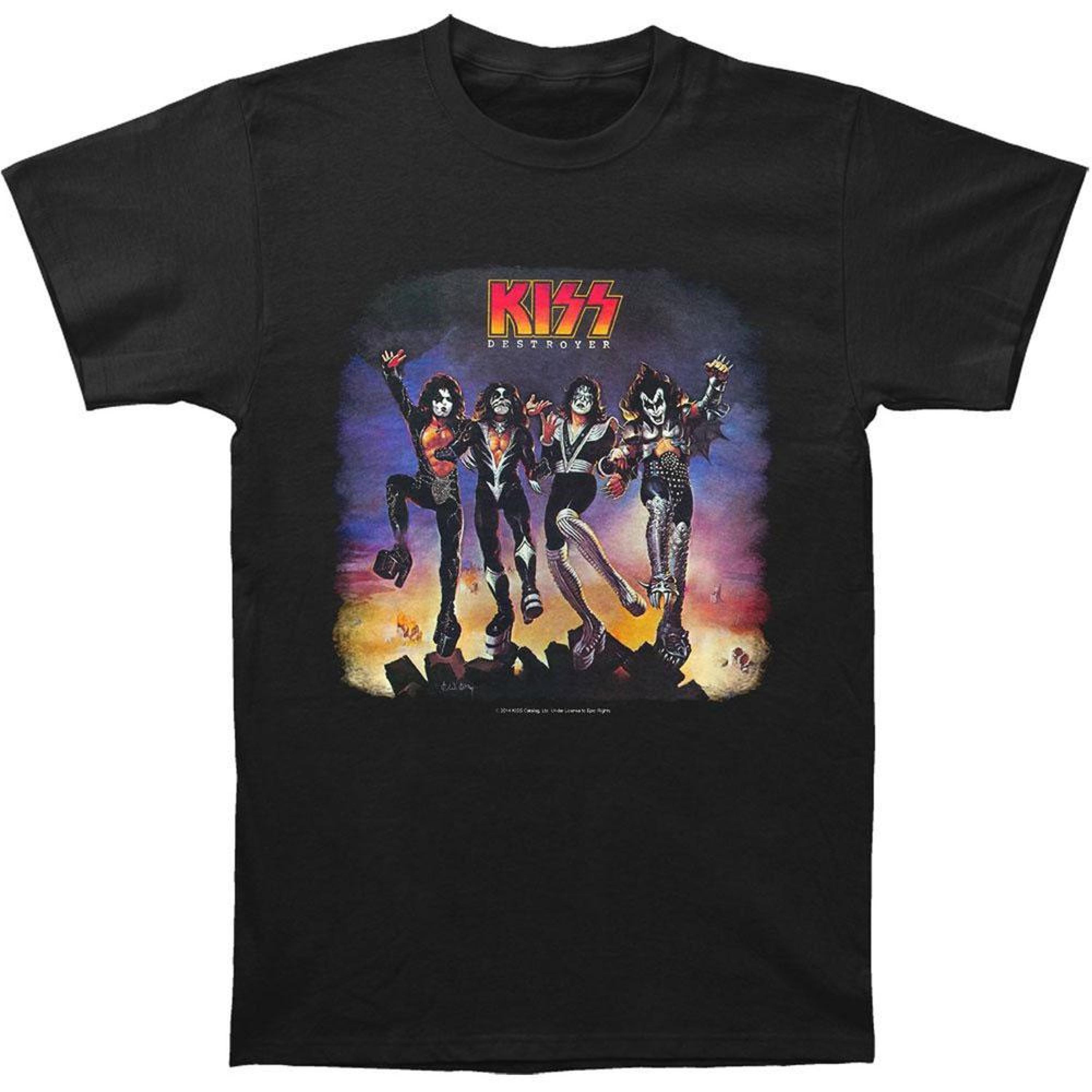 KISS KISS Men's Destroyer Tshirt XXLarge Black