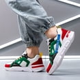 thumbnail image 4 of [Sneakers] Men'S Stylish Color-Blocked Casual Red Skate Shoes with Front Laces, Comfortable And Non-Slip for Everyday Wear And Outdoor Sports Hiking, 4 of 9