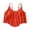 S10-Orange, variant on Swimwear For Womens Bikini Tops Full Coverage Tankini Top Double Layer Swim Bras Flounce Bathing Suit Tops With Ruffled L Black