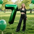 thumbnail image 4 of 40 Inch Green Large 7 Number Balloons Dark Green, Big Foil Number Balloons, Giant Helium Happy 17th 27th Birthday Party Decorations for Man and Women, Huge Mylar Anniversary Party Supplies, 4 of 16
