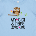 thumbnail image 4 of Inktastic My Gigi and Papa Love Me Granddaughter Girls Baby T-Shirt, 4 of 5