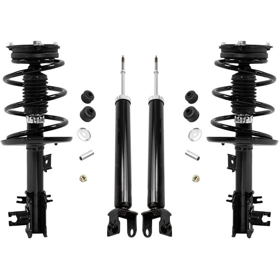 Detroit Axle - Struts Shocks for 2013-2018 Nissan Altima Complete 2 Front Struts w/Coil Spring 2 Rear Shock Absorbers 2014 2015 2016 2017 Replacement Quick Install Ready Struts Assembly