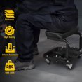 thumbnail image 2 of YELLOW JACKET Tabouret Roulant avec Roues Capacité de 250 Lb, Tabouret de Mécanicien d'Atelier Siège de Garage avec Plateau à Outils Rangement Chaise d'Atelier pour Garage,, 2 of 7