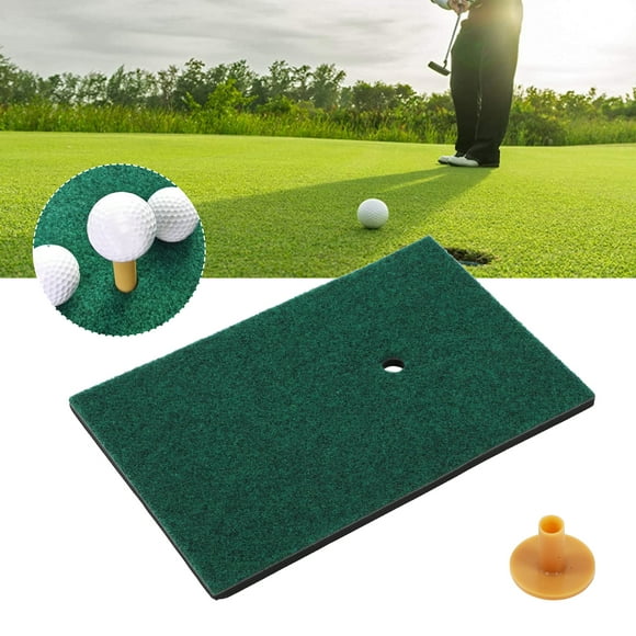 Indoor Golf Hitting Mat, Golf Hitting Mats Artificial Turf Mat Artificial Lawn Grass Pad with Tee for Indoor/Outdoor Practice