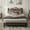 Little Gray, variant on Full Size Bed Frame with Charging Station and Upholstered Storage Headboard, Metal Platform Bed with Under Bed Storage, No Box Spring Needed, Noise Free, Easy Assembly (Light Grey, Full)