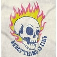 thumbnail image 2 of Everything is Fine Flaming Skull Crewneck T Shirts Boy Girl Teen Brisco Brands L, 2 of 5