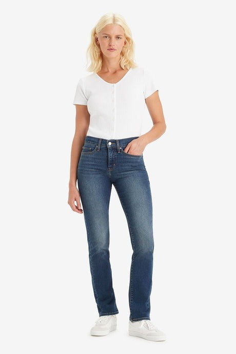 Levi's ZEALOUS BLUE Women's 314 Shaping Straight Jeans, US 27x32