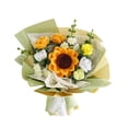 thumbnail image 1 of de flores de ganchillo de simulación de peluche hechos a mano, ramo de flores de punto, flores artificiales, hermosas flores hechas a mano, Girasol, 1 of 8