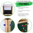 thumbnail image 5 of U.S. Art Supply Children's 3-Sided Art Activity Easel with 3 Magnetic Shelf Stations, Chalkboard, Blackboard, Dry Erase, 5 of 6