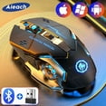 thumbnail image 2 of AIEACH Bluetooth Mouse Gaming Computer Rechargeable Wireless Mouse USB Mechanical E-Sports Backlight PC Gamer Mouse For Computer, 2 of 9