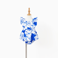 thumbnail image 2 of PatPat Family Matching Color Block Tee and Blue Leaf Pattern Shirred Top Strap Dress Sets, 2 of 6