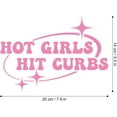 thumbnail image 2 of BZUEPRS 3Pcs Hot Girls Hit Curbs Sticker - Pink & Purple Vinyl Decals,Decorative Sticker,Waterproof Sticker,Size 7.87x5.5 inches,Transfer for Cars & Trucks, 2 of 14