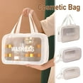 thumbnail image 3 of Bathroom Organizer Clear Bag Waterproof Travel Make Up Bags Storage Cosmetic J1 N1Q5, 3 of 8