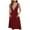 ☪043-Wine, variant on Nuoqisi Women’s Summer Floral Dress - Sleeveless V-Neck A-Line Sundress Casual Spring Dress with Pockets