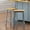 Bar Stools (Set of 2) - Grey Blue, variant on 53inch Large Kitchen Island with 2 Bar Stools, Power Outlet,Door Internal Storage Rack, Kitchen Storage Cart on 5 Wheels with Drop Leaf, 5 Open Side Racks, 3 Drawers, for Kitchen,Dining Room,White