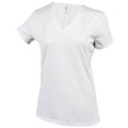 thumbnail image 1 of Kariban T-Shirt à Manches Courtes Col en V pour Femmes, 1 of 2