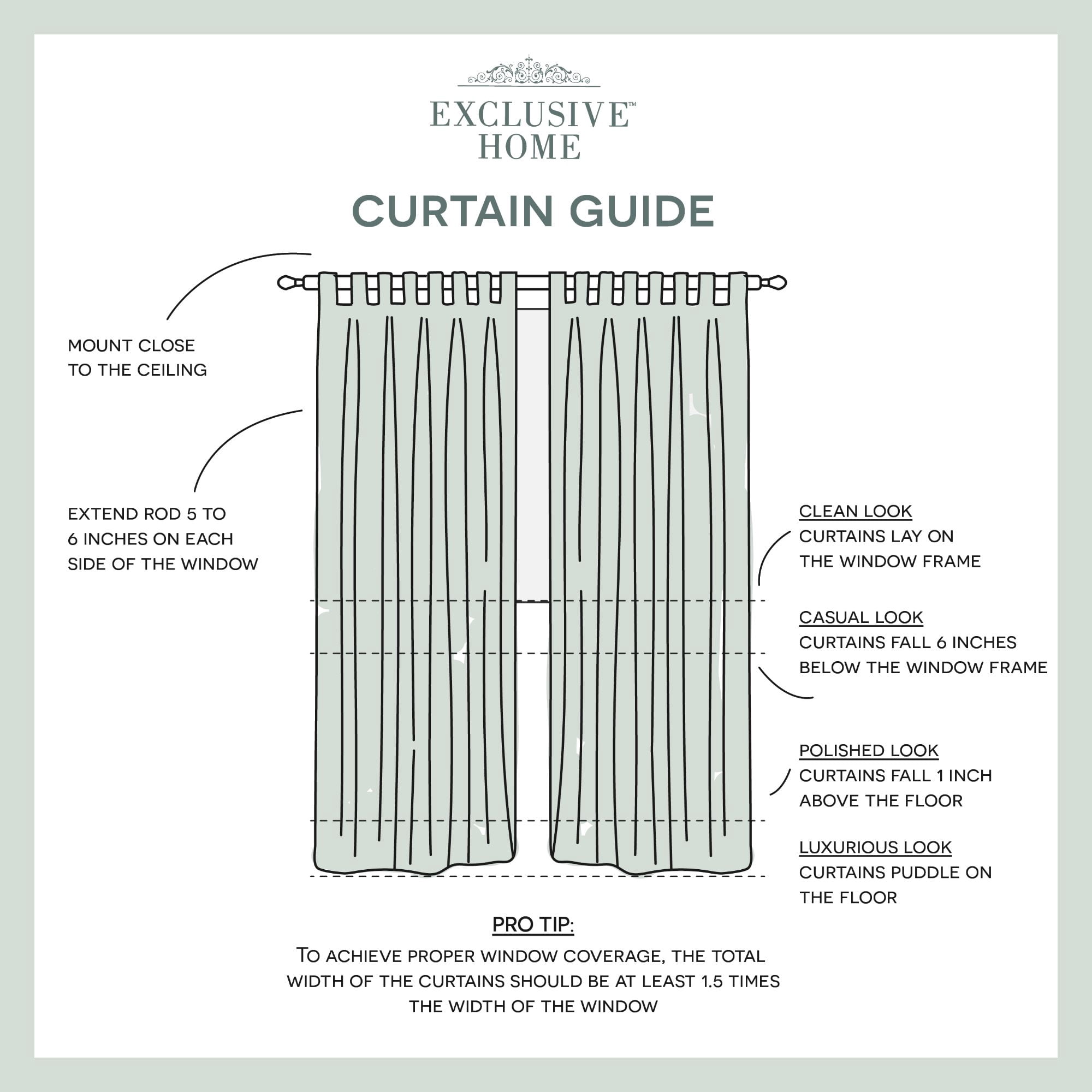 Exclusive Home Curtains Biscayne Indoor/Outdoor Two Tone Textured Tab Top Curtain Panel Pair, 54x108, White, Set of 2