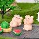 thumbnail image 5 of Gwong Decoración hogareña Adorable Piggy Figure Compact Colorfast Fairy Garden Mini estatua de cerdo para la casa de muñecas Gwong 21085286, 5 of 6