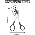 thumbnail image 2 of Stainless Steel Eyebrow Trimmer Scissors with Eyelash Comb Black Beauty Tool for Men & Women, 2 of 5