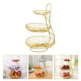 thumbnail image 3 of 1Pc Iron Living Room Fruit Basket 3-Tier Exquisite Fruit Storage Basket, 3 of 6