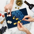 thumbnail image 5 of Airplane Cutting Board, Digital View Canadian Descending Snowbirds up in the Air Flight Illustration, Decorative Tempered Glass Cutting and Serving Board, Small Size, Dark Blue Red, by Ambesonne, 5 of 5