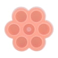 thumbnail image 1 of Molde para congelador de alimentos, molde de silicona para huevos de 7 cavidades, contenedor de almacenamiento reutilizable, bandejas para congelador de alimentos para bebés con tapa(Naranja), 1 of 5