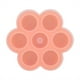 thumbnail image 2 of Molde de huevo de silicona ZHCH contenedor de almacenamiento reutilizable 7 cavidades con tapa naranja, 2 of 5