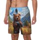 thumbnail image 1 of Fotbe Snowy Mountain Photography Bear Traje de Baño para Hombre – Shorts de Natación de Secado Rápido con Forro y Bolsillos-X-Large, 1 of 6